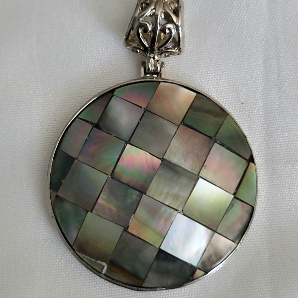 .925 Pendant Natural Abalone Shell